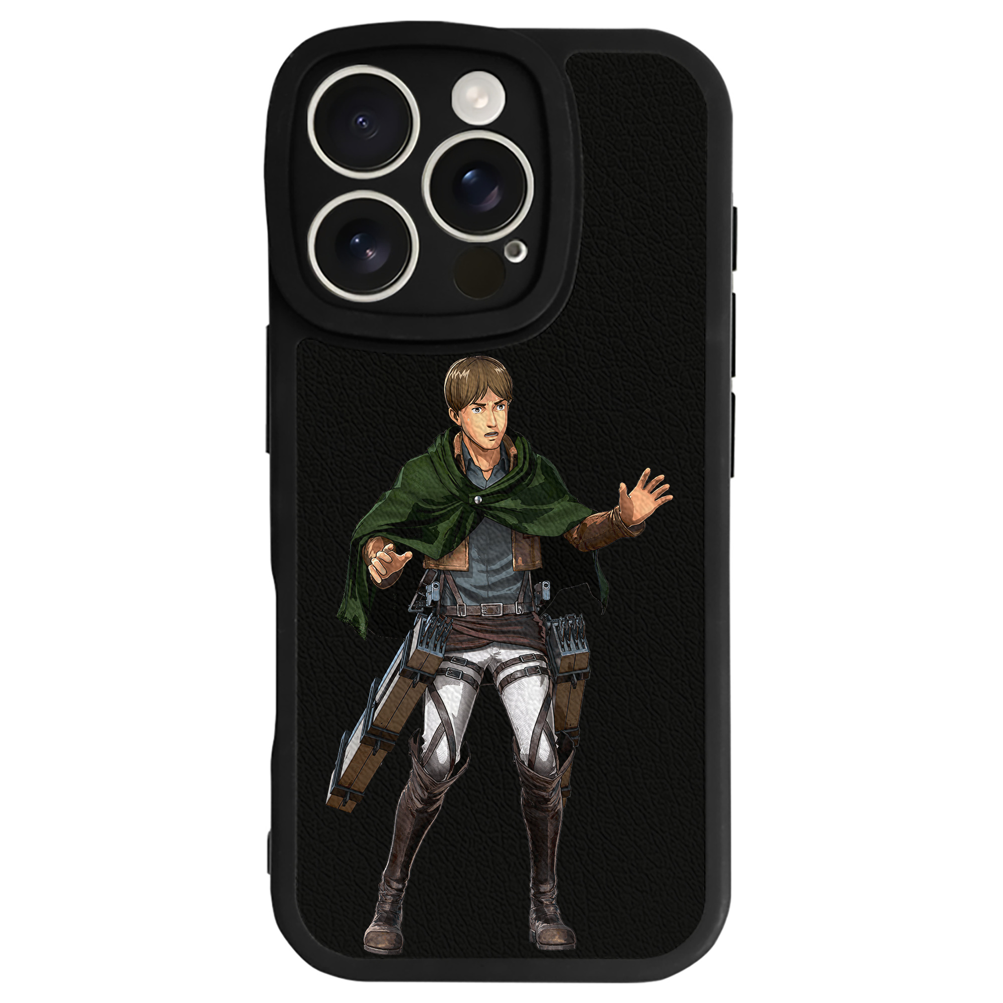 （画像用） 進撃の巨人 Attack on Titan 【iPhone 16シリーズ対応】シリコンスマホケース（レザー調） 材質：シリコン